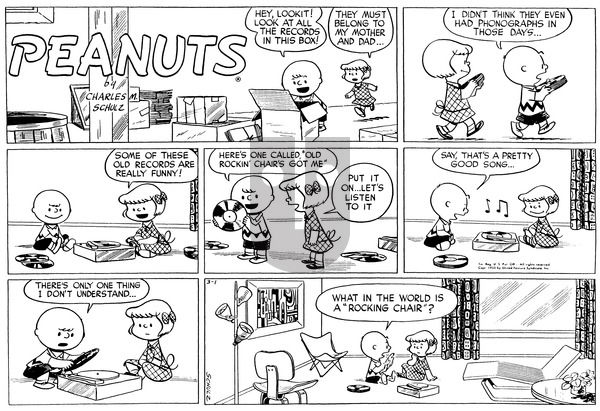 Peanuts on Sunday March 1, 1953 Comic Strip