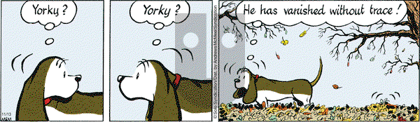 Fred Basset on Monday November 13, 2017 Comic Strip
