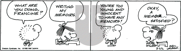 Miss Peach - Tuesday March 22, 1988 Comic Strip