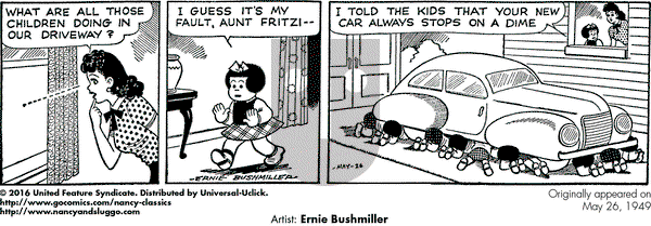 Nancy Classics on Thursday May 26, 2016 Comic Strip
