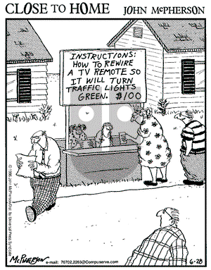 Close to Home on Friday June 28, 1996 Comic Strip