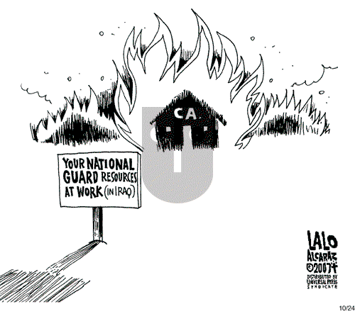 Lalo Alcaraz on Wednesday October 24, 2007 Comic Strip