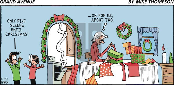 Grand Avenue on Sunday December 20, 2020 Comic Strip