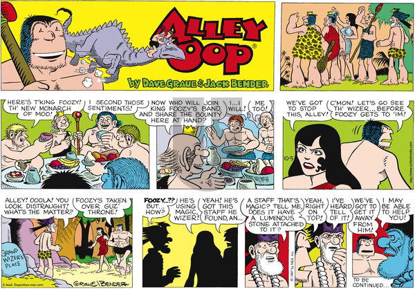 Alley Oop on Sunday October 5, 1997 Comic Strip