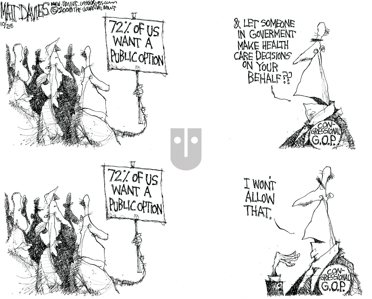 Matt Davies - Thursday October 29, 2009 Comic Strip