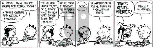 Calvin and Hobbes - Monday November 4, 2024 Comic Strip