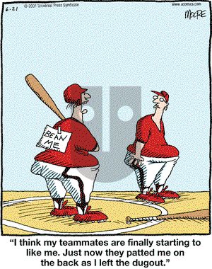 In the Bleachers on Thursday June 21, 2001 Comic Strip