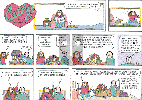 Cathy Classics - Sunday January 17, 2010 Comic Strip