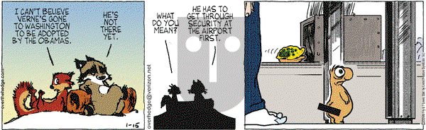 Over the Hedge on Thursday January 15, 2009 Comic Strip