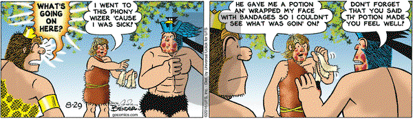 Alley Oop on Monday August 29, 2016 Comic Strip