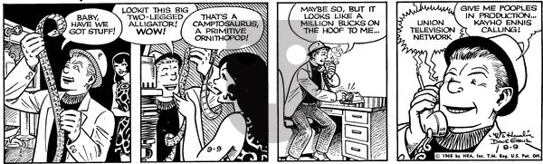 Alley Oop on Monday September 9, 1968 Comic Strip