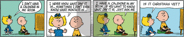 Peanuts - Tuesday May 19, 2015 Comic Strip