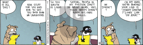 Get Fuzzy on Tuesday April 15, 2008 Comic Strip