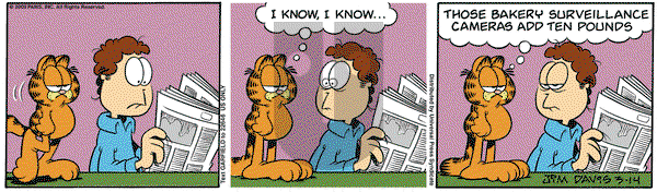 Garfield on Saturday March 14, 2009 Comic Strip