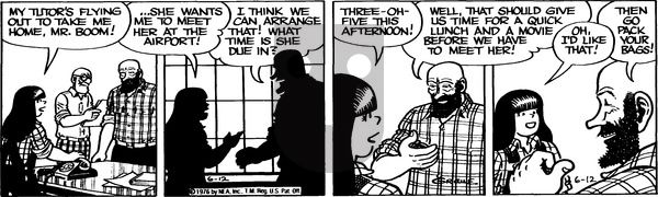 Alley Oop on Saturday June 12, 1976 Comic Strip