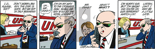 Doonesbury on Saturday March 16, 2002 Comic Strip
