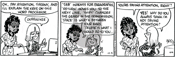 Luann on Tuesday October 9, 1990 Comic Strip