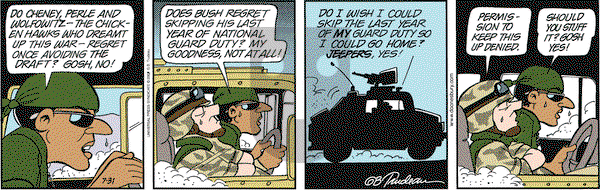 Doonesbury on Thursday July 31, 2003 Comic Strip