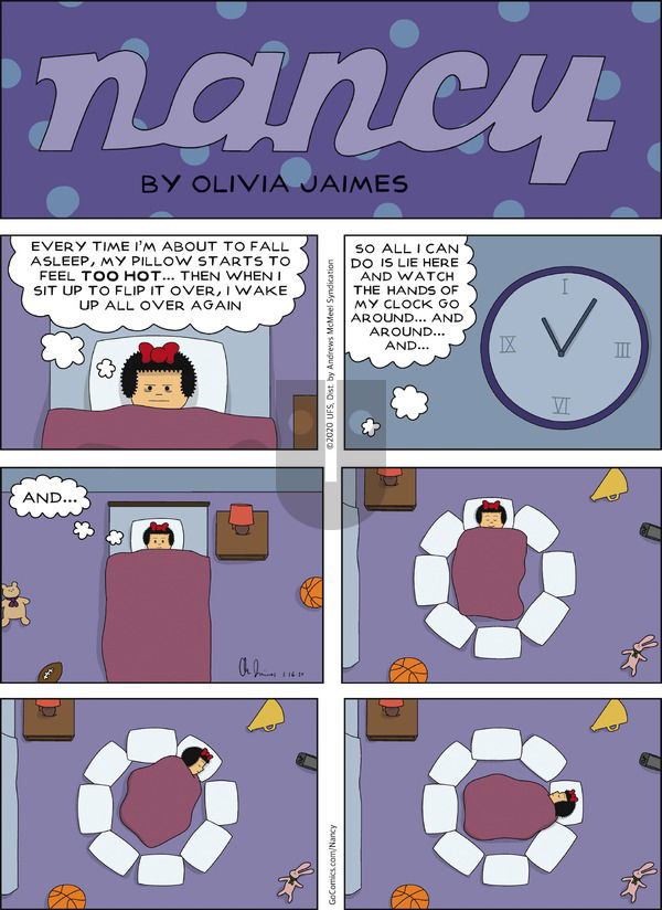Nancy on Sunday February 16, 2020 Comic Strip