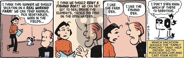 Pooch Cafe on Monday March 19, 2012 Comic Strip