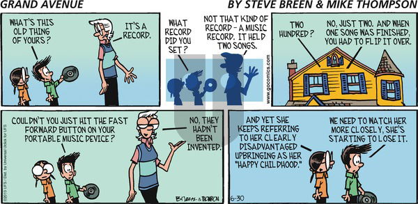 Grand Avenue on Sunday June 30, 2013 Comic Strip