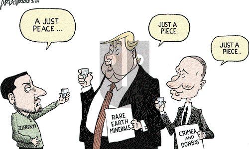 Robert Ariail - Monday February 24, 2025 Comic Strip