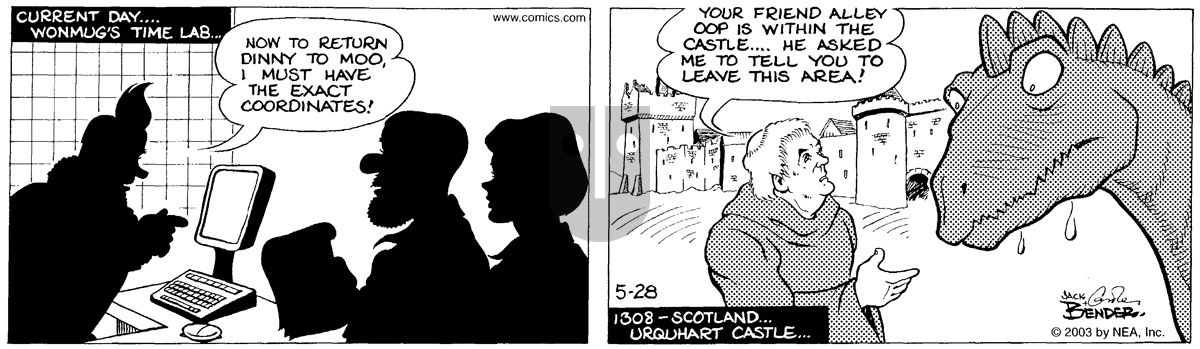 Alley Oop - Wednesday May 28, 2003 Comic Strip