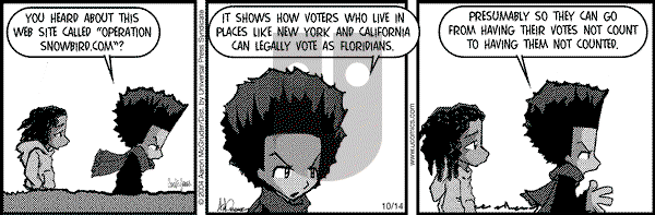 The Boondocks on Thursday May 17, 2012 Comic Strip