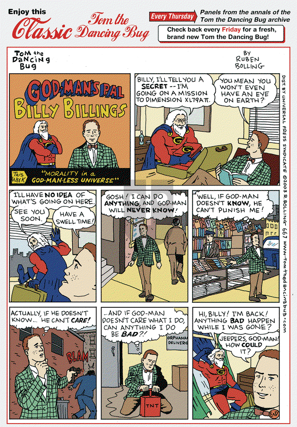 Tom the Dancing Bug on Thursday January 3, 2013 Comic Strip