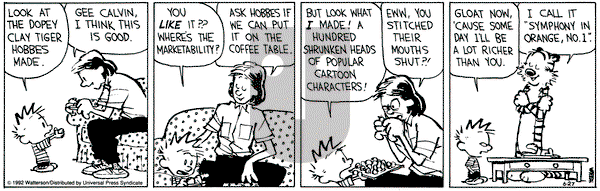 Calvin and Hobbes on Saturday June 27, 1992 Comic Strip