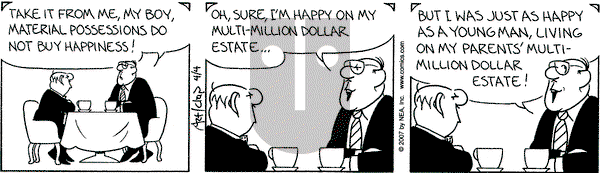 The Born Loser on Wednesday April 4, 2007 Comic Strip