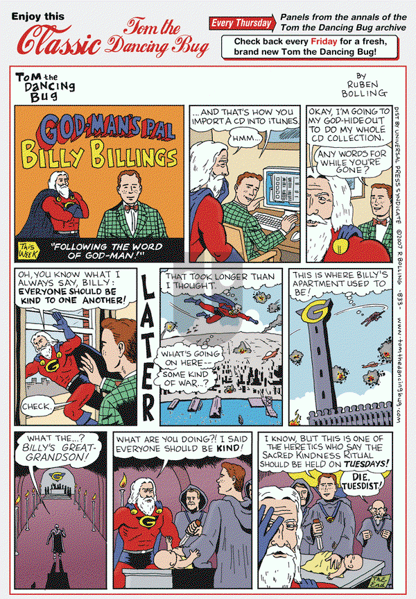 Tom the Dancing Bug on Thursday August 15, 2013 Comic Strip