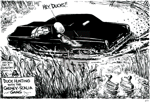 Pat Oliphant on Wednesday February 11, 2004 Comic Strip