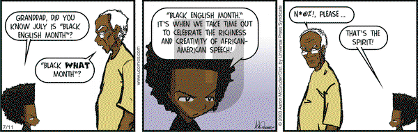 The Boondocks on Friday July 11, 2003 Comic Strip