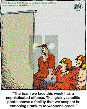 In the Bleachers on Thursday October 18, 2012 Comic Strip
