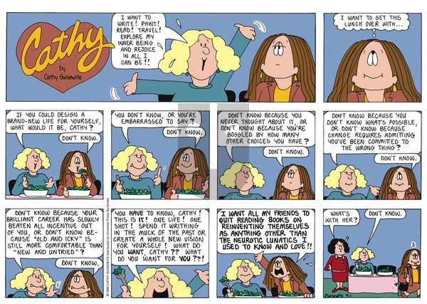 Cathy Classics on Sunday September 1, 1996 Comic Strip