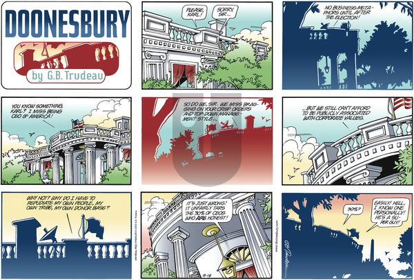 Doonesbury on Sunday August 18, 2002 Comic Strip