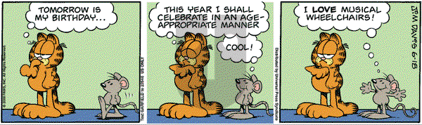 Garfield on Wednesday June 18, 2008 Comic Strip