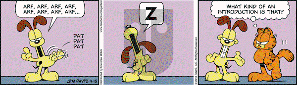 Garfield on Wednesday April 13, 2016 Comic Strip