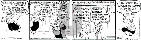 Drabble on Monday June 26, 2000 Comic Strip