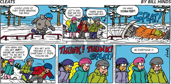 Cleats on Sunday January 11, 2009 Comic Strip