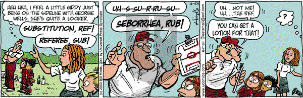 Cleats on Thursday April 24, 2003 Comic Strip