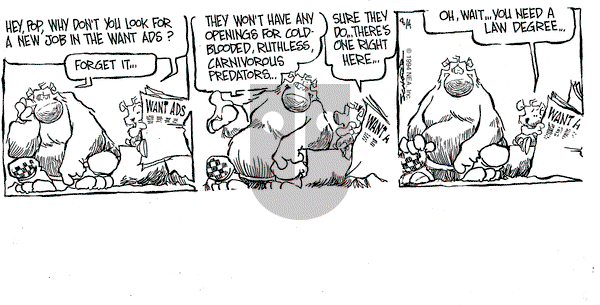 The Grizzwells on Thursday August 4, 1994 Comic Strip