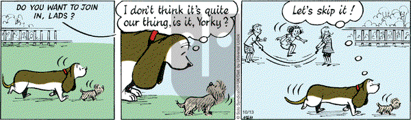 Fred Basset on Thursday October 13, 2016 Comic Strip