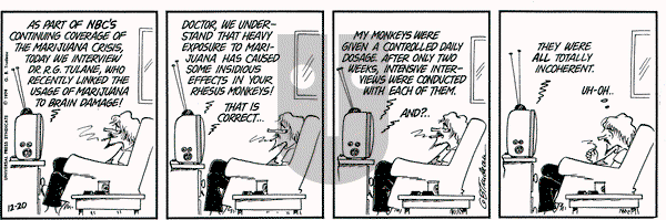 Doonesbury on Friday December 20, 1974 Comic Strip
