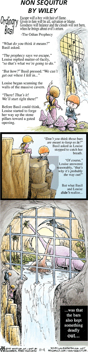 Non Sequitur on Sunday November 4, 2007 Comic Strip