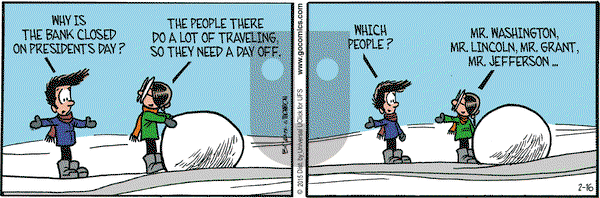 Grand Avenue on Monday February 16, 2015 Comic Strip