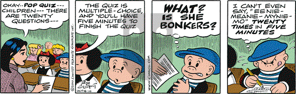 Nancy on Wednesday October 6, 2010 Comic Strip
