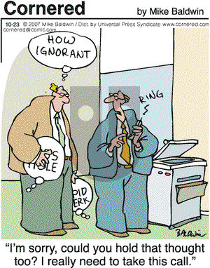 Cornered on Tuesday October 23, 2007 Comic Strip