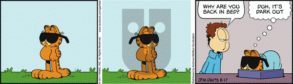 Garfield on Thursday August 17, 2017 Comic Strip